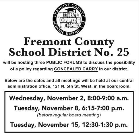Conceal Carry Public Forum Flier