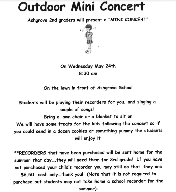 Outdoor Mini Concert